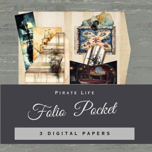 Pirate Ship Folio, Ink & Watercolor Sketches – Nautical Adventure, Treasure Map, Seafaring Illustrations (Digital Download)