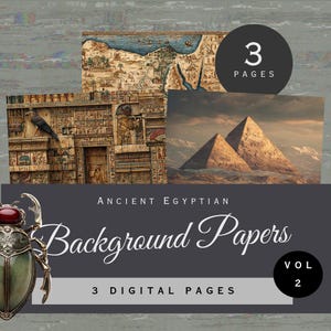Background: Ancient Egypt, Beige History-Inspired Backer Paper, Volume 2 (Digital Download)