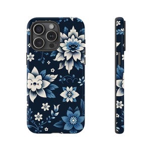 Leuke bloemen telefoonhoes - voor iPhone 16/15/14/13, Galaxy S24/S23/S22