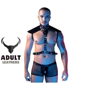 Sexy Echtleder Jockstrap Harness für Männer - Gay Male Lingerie Unterwäsche, Karneval Party Kostüm, Festival & Fetisch Kleidung
