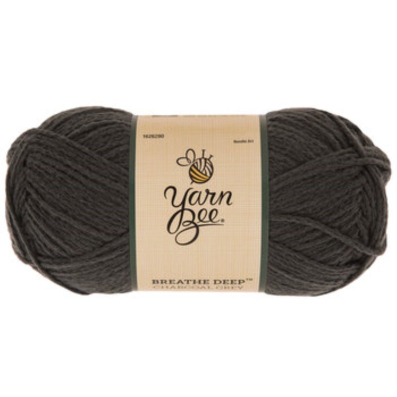 Yarn Bee Breathe Deep Yarn in Charcoal Grey Etsy