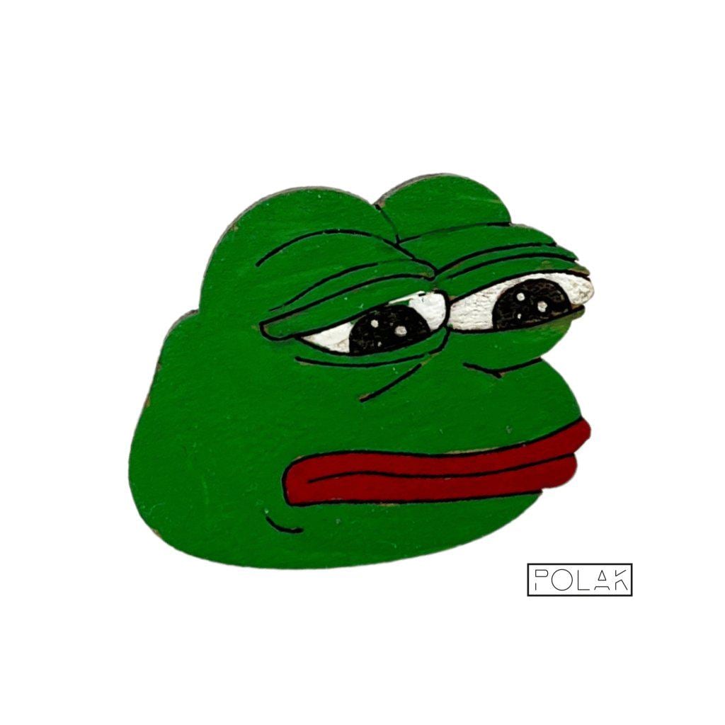 Sad Pepe Frog Pin - Etsy UK
