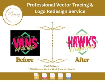 Convert Raster to Vector | Professional Logo Redraw & Vectorization Service | Ai, Svg, Eps, Pdf Included