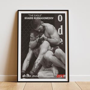 Khabib Nurmagomedov Custom UFC Digital Poster, Personalized MMA Art Print for Home Decor, Gift for Him