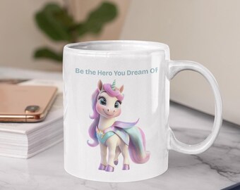 Magical Superhero Unicorn Mug – Inspiring Gift for Kids
