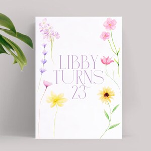 Personalised Birthday Banner - Custom Name & Age Party Decoration
