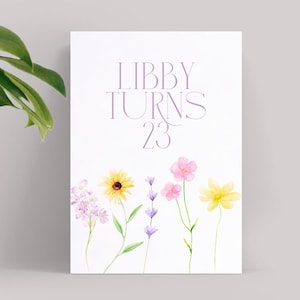 Personalised Birthday Banner - Custom Name & Age Party Decoration
