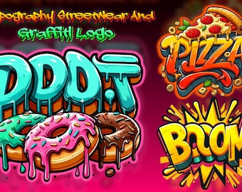 Custom Graffiti Logo Design: Personalized Typography (Digital Download)