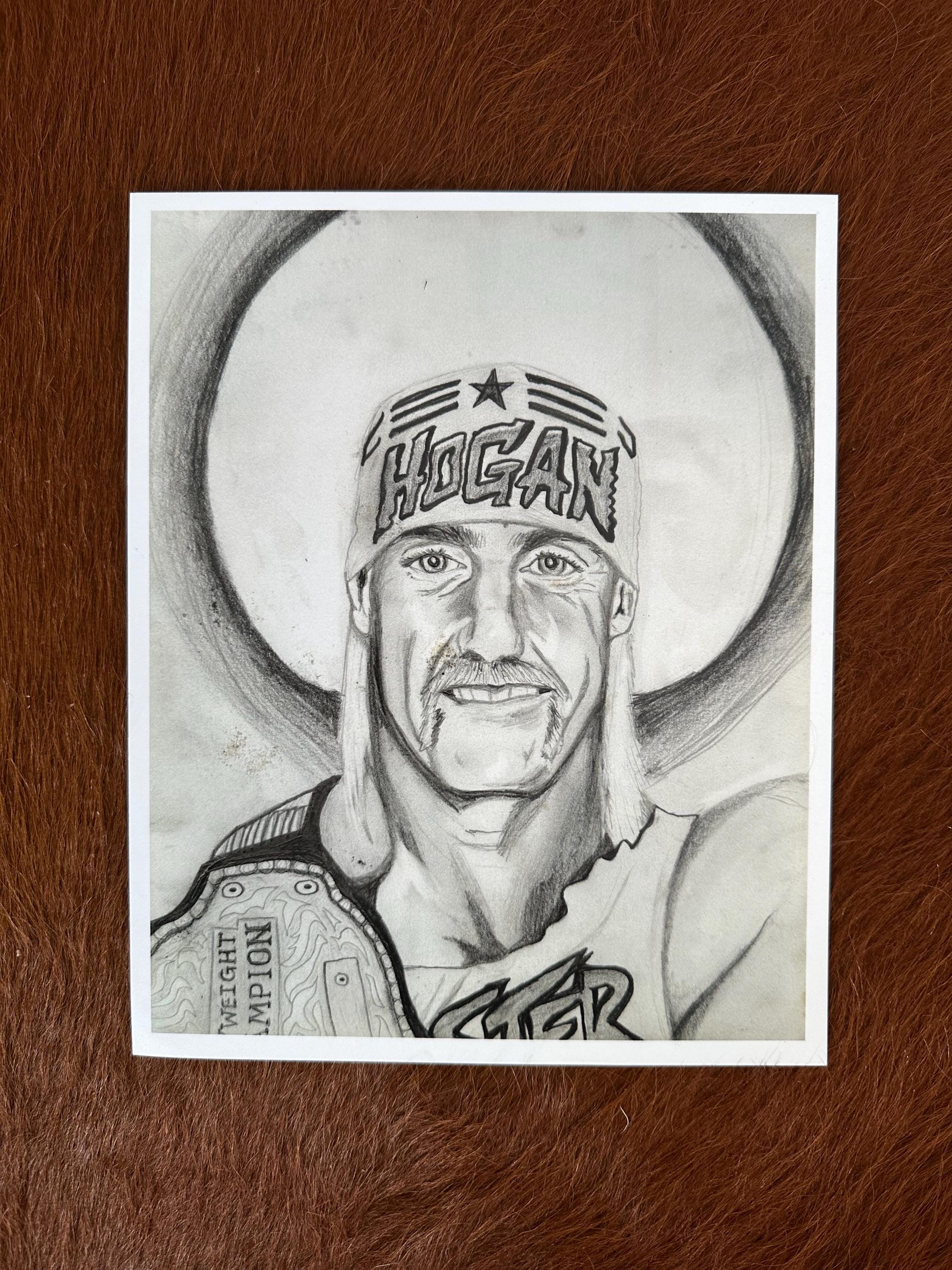 Hulk Hogan Drawing by Alexis XJ