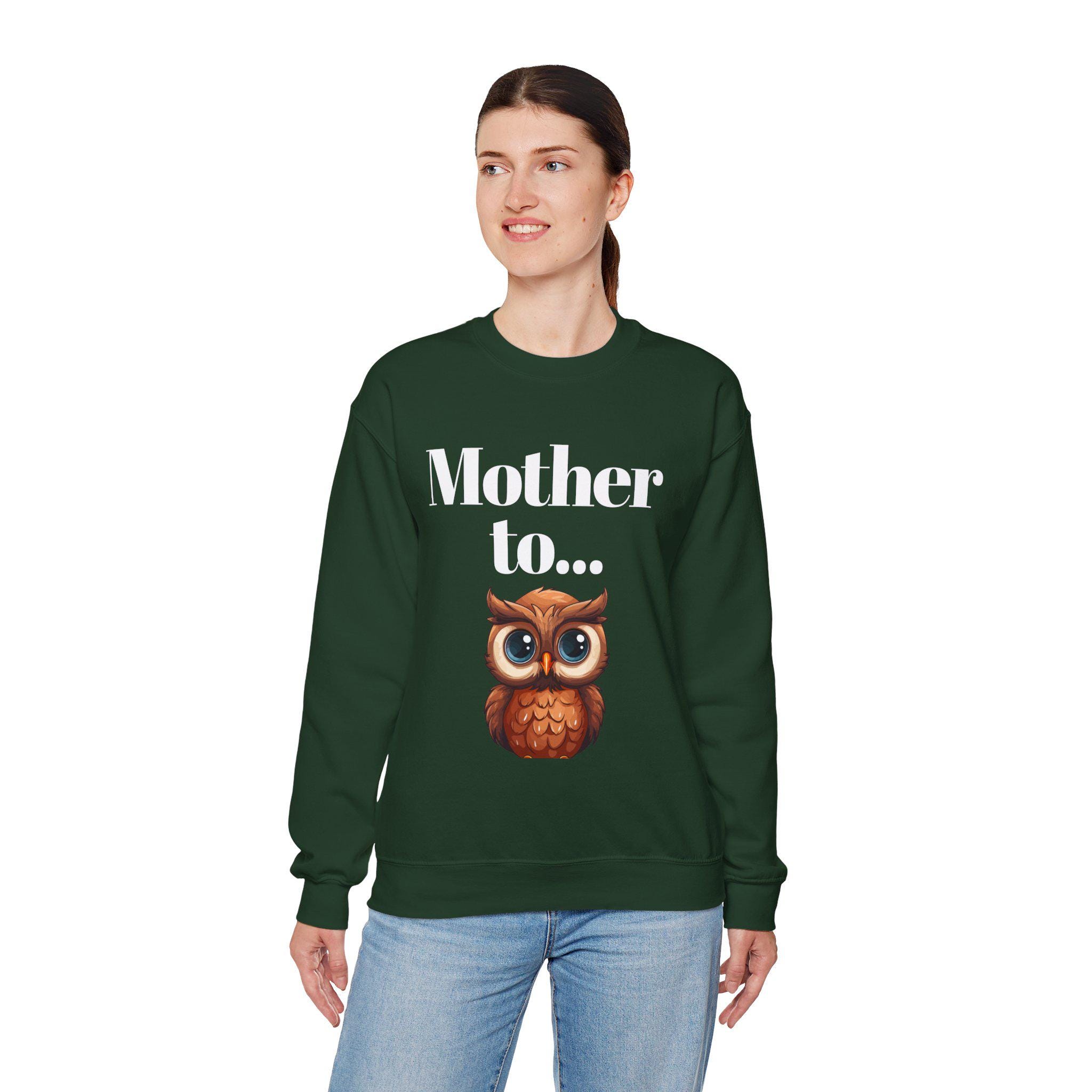 Cute Owl Graphic Crewneck Sweatshirt, Funny Sweatshirt, Gift for Animal Lovers, Unisex Apparel, Cozy