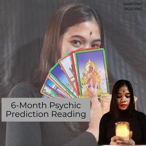 Lectura de predicción psíquica de 6 meses / Conocimiento profundo del tarot y el aura / Pronóstico preciso del futuro / Lectura intuitiva personalizada