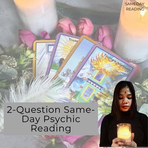 2- Question Same-Day Psychic Reading: Accurate Tarot Insights on Love, Career & Finance