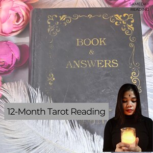 12-Monate Tarot Legung: Personalisierte Zukunftsvorhersagen | Ehrliche psychische Einsichten | Lieferung am selben Tag