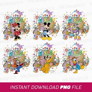 Bundle Epcot Png, Garden and Flower Festival 2025 Png, Mickey and Friends Png, Family Vacation Png, Png Files For Sublimation