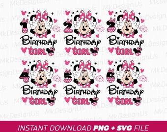 Paquete SVG de ratón cumpleañero, cumpleaños familiar (descarga instantánea)
