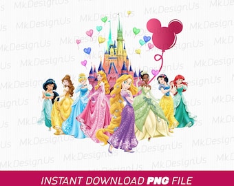Castello della principessa PNG, design del regno magico (download digitale)