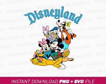 Mouse and Friends SVG, Family Vacation Design (Instant Download)