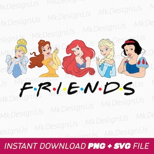 Princess Svg, Girls Trip Svg, Princess Besties Svg, Best Friends Svg, Family Trip Svg, Family Vacation Svg, Png Svg Files, Instant Download