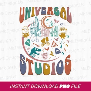 Universal Studios Png, Family Trip 2025 Png, Cartoon Characters Png, Family Vacation Png, Vacay Mode, Png File For Sublimation