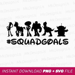 Toy Friends Svg, Squad Goals Svg, Family Vacation Svg, Family Trip Svg, Vacay Mode, Png Svg Files For Print, Instant Download