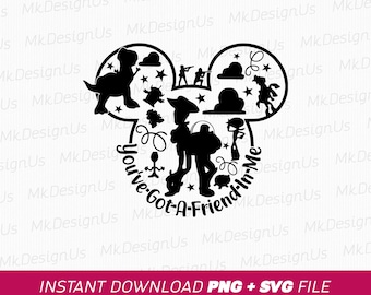 Toy Story Mouse Ear SVG, Family Vacation Design (Digital Download)