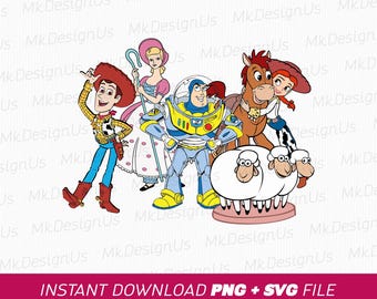 Toy Friends Vacation SVG, Family Trip PNG Files (Digital Download)