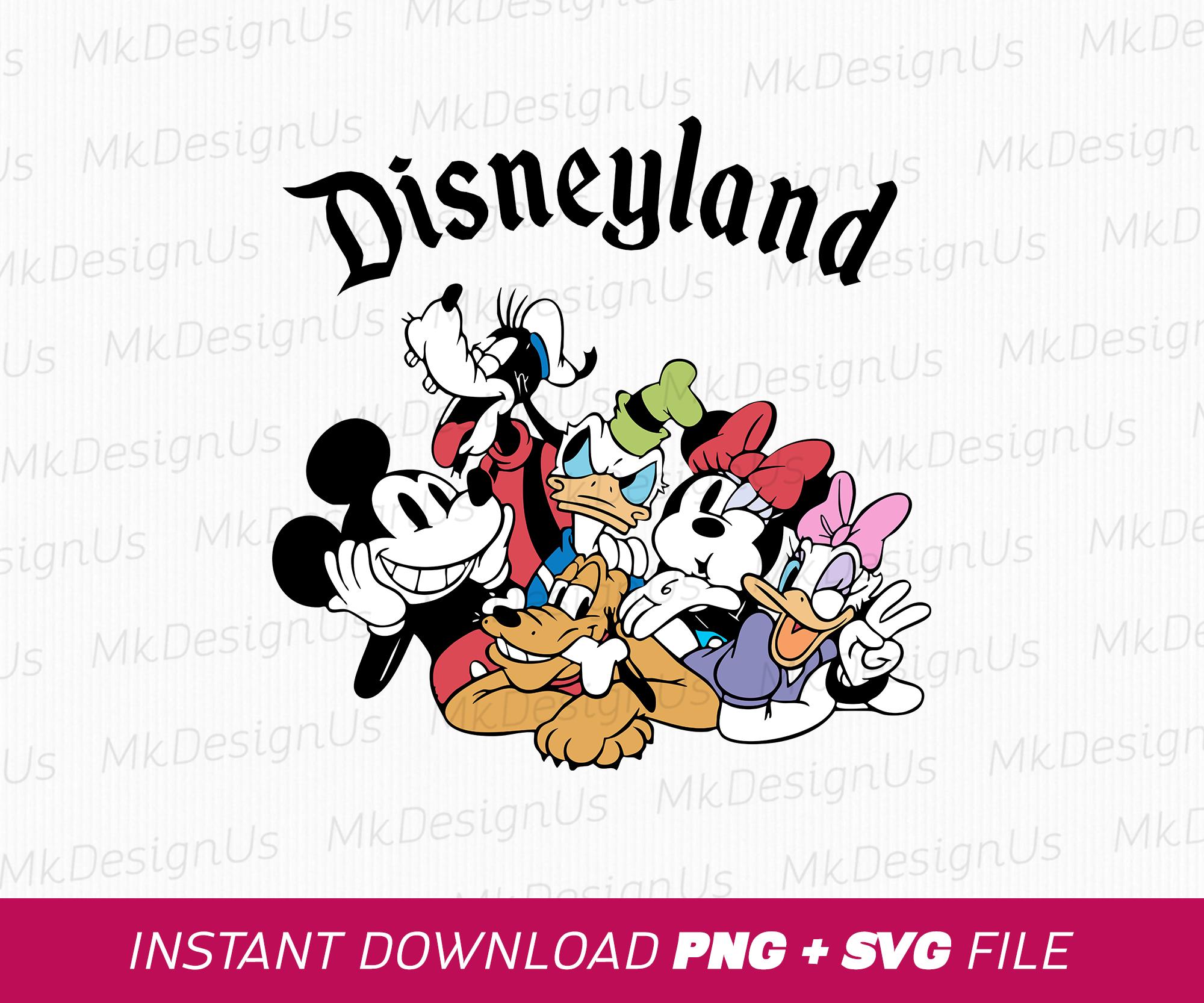 Retro Mickey and Friends SVG, Magical Kingdom Family Trip (instant