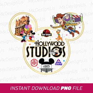 Mouse and Friends Png, Hollywood Studios Png, 2025 Family Vacation Png, Cartoon Characters Png, Family Trip Png, Png File For Sublimation