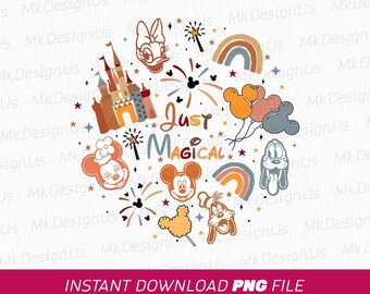 Mickey y sus amigos: Reino Mágico PNG, Diseño de vacaciones familiares (Descarga digital)