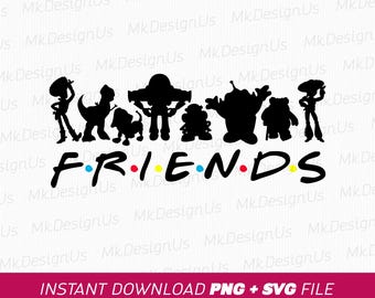 Spielzeug Freunde Urlaub SVG, Familienausflug PNG-Dateien (Instant Download)
