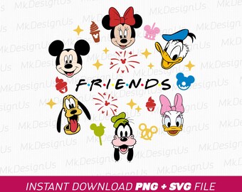 Mouse and Friends SVG, Family Trip Design (PNG SVG Files)