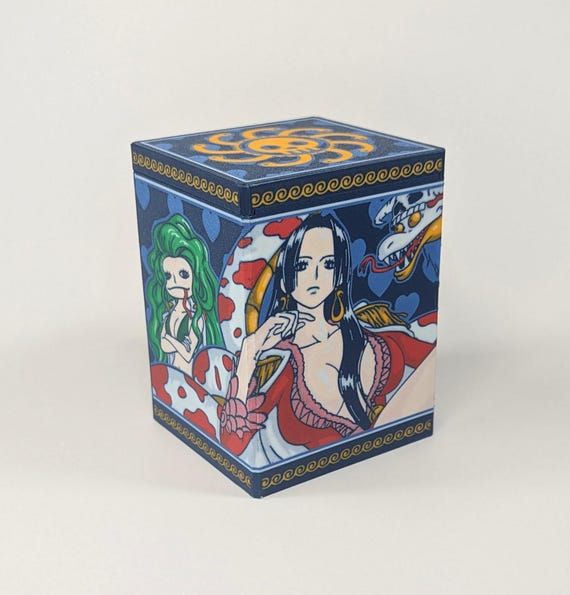 one piece tcg boa hancock deck (Seven Warlords of the Sea Binder Set) (... | Romance Dawn Card Number OP14 Blue Yellow Boa Hancock!