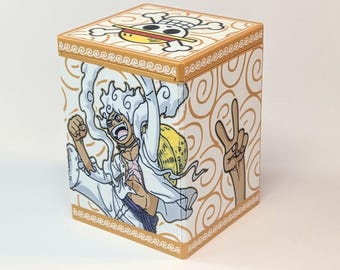 OPTCG Deckbox Gear 5 X Egghead Luffy Leader Box Fits Triple