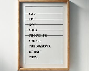 Mindset-muurkunst: motiverende typografieprint (digitale download)