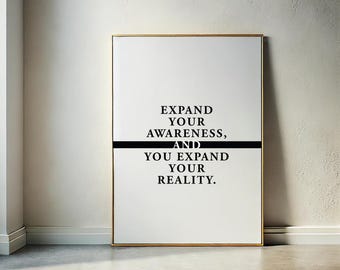 Motiverende citaatafdruk: minimalistische typografie muurkunst (digitale download)