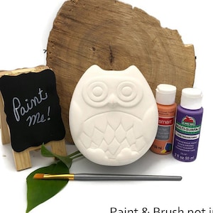 DIY Owl Box - Ready to Paint Ceramic Bisque