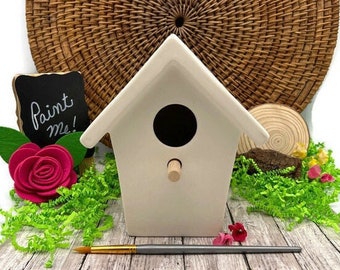 DIY Ceramic Birdhouse, Paint Your Own Pottery