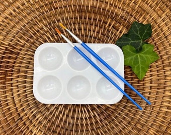 Paint Palette and Paintbrush Set