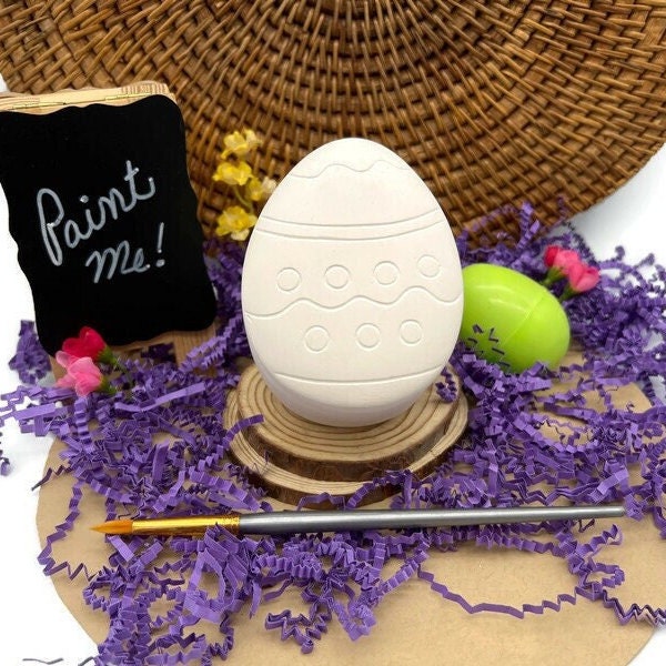 Easter Egg Box - Ceramic Bisque Ready to Paint - DIY Project