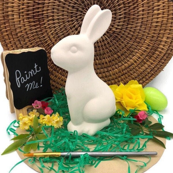 DIY Bunny - Ceramic Bisque - Ready to Paint