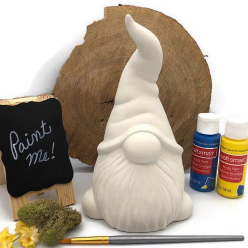 Stack of Gnome Ceramic Bisque Ready to Paint DIY Project Etsy