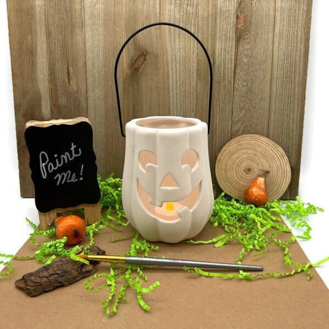 Halloween Jack O Lantern Light Up, DIY Pumpkin Painting Craft Project ...