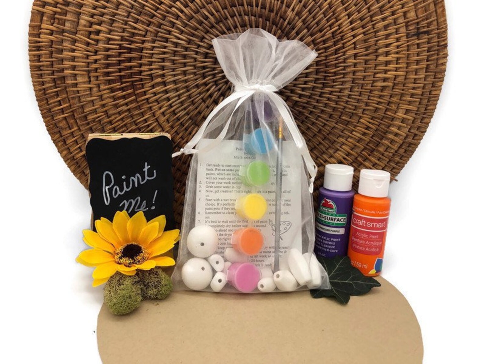 Bead Painting Kit DIY Ceramic Bisque Ready to Paint | Etsy