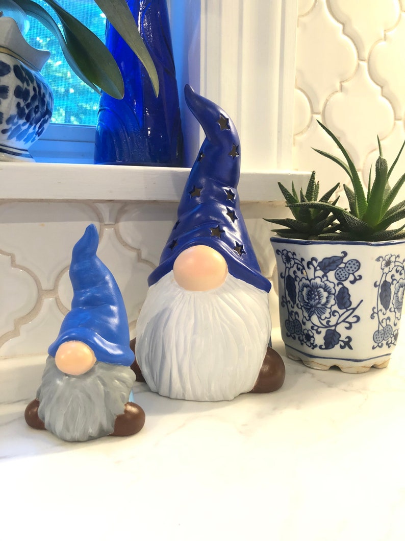 Tall Gnome Family Ready to Paint Ceramic DIY Project | Etsy