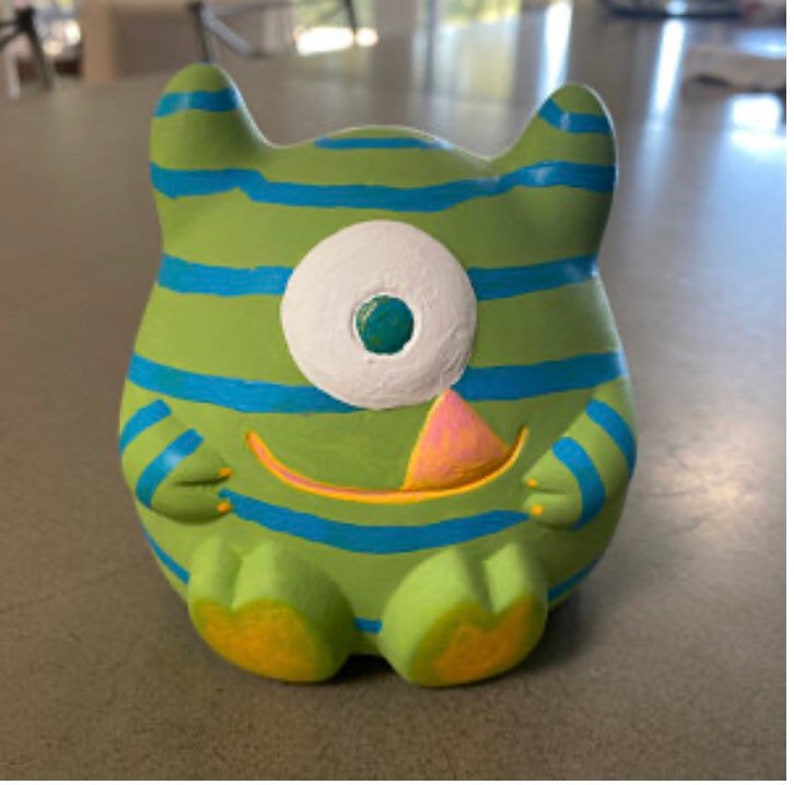 Cyclops Monster Bank Paint Kit Ceramic Paint Yourself Kit Etsy