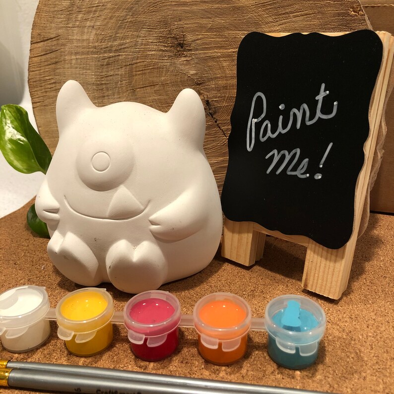 Cyclops Monster Bank Paint Kit Ceramic Paint Yourself Kit Etsy
