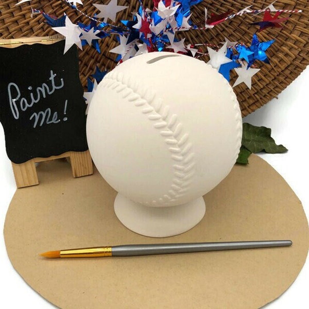 DIY Baseball Bank Softball Coin Holder Make Your Own Ready 
