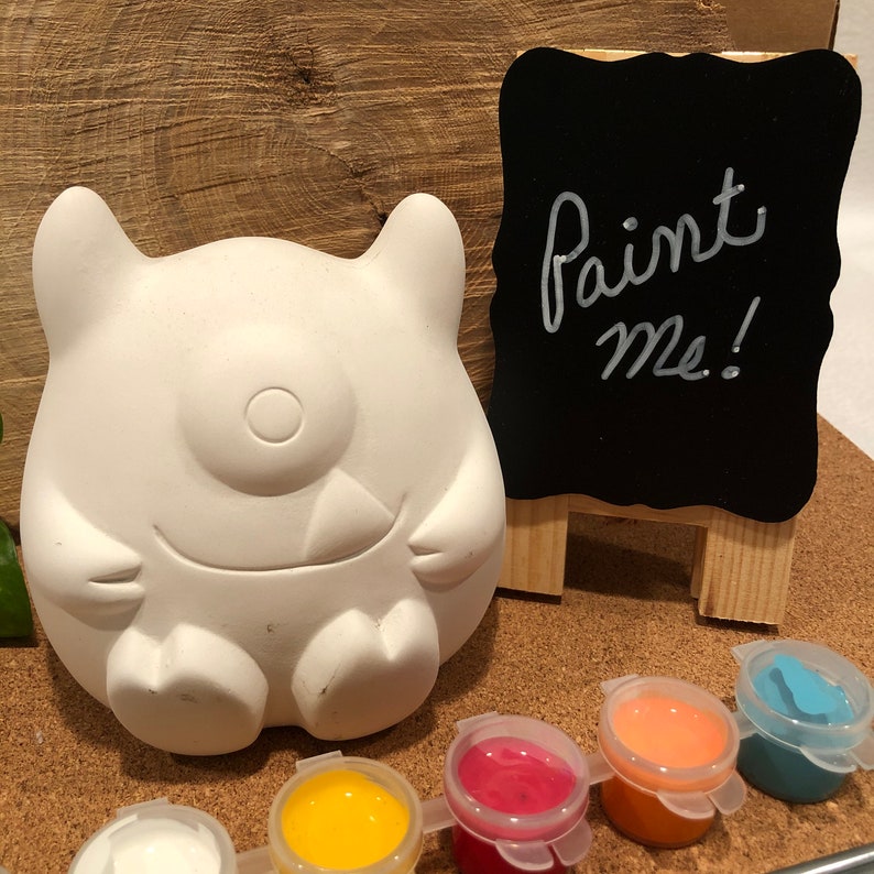 Cyclops Monster Bank Paint Kit Ceramic Paint Yourself Kit Etsy