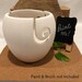 DIY Yarn Bowl - Large Knitting Bowl - DIY Project Ready to Paint Ceramic Bisque - Make Your Own Ceramic Yarn Bowl - Yarn Keeper 