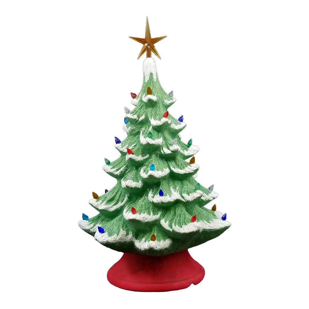 Sapin de noël en céramique blanc cassé h17cm | Fabrique de Styles